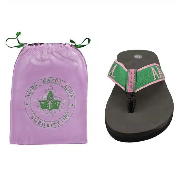 Alpha Kappa Alpha - Flip Flop Sandals (Multiple Sizes)