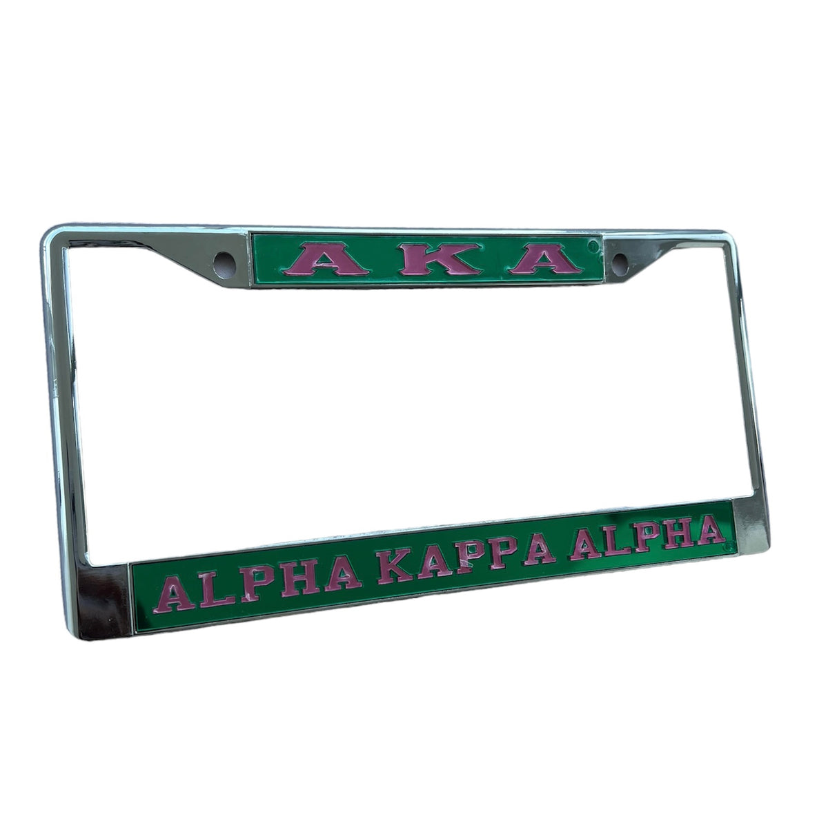 Alpha Kappa Alpha - License Plate Chrome (Multiple Colors)