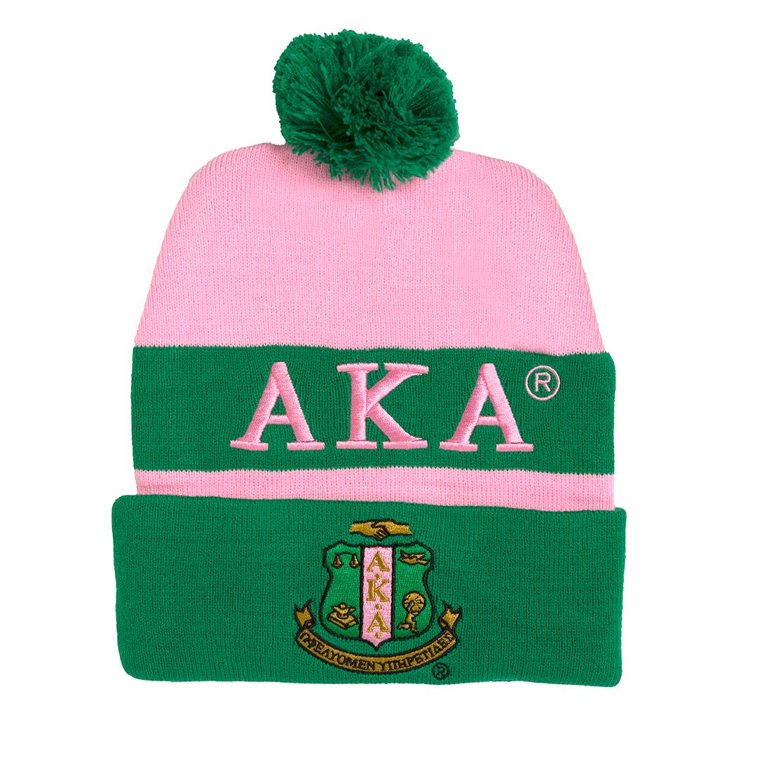 Alpha Kappa Alpha - Knit Beanie Hat