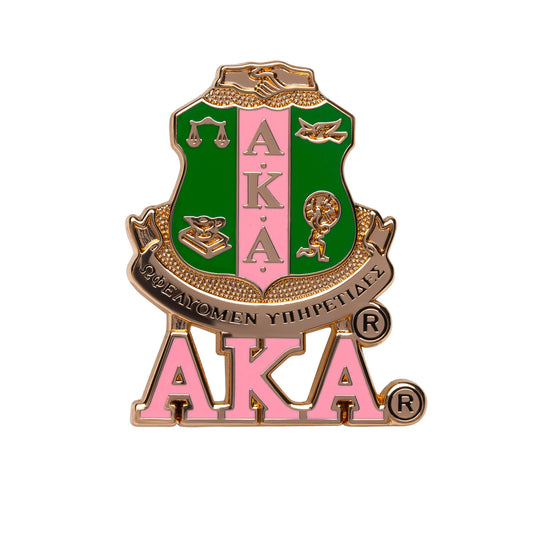 Alpha Kappa Alpha - Lapel Pin (3D Crest)