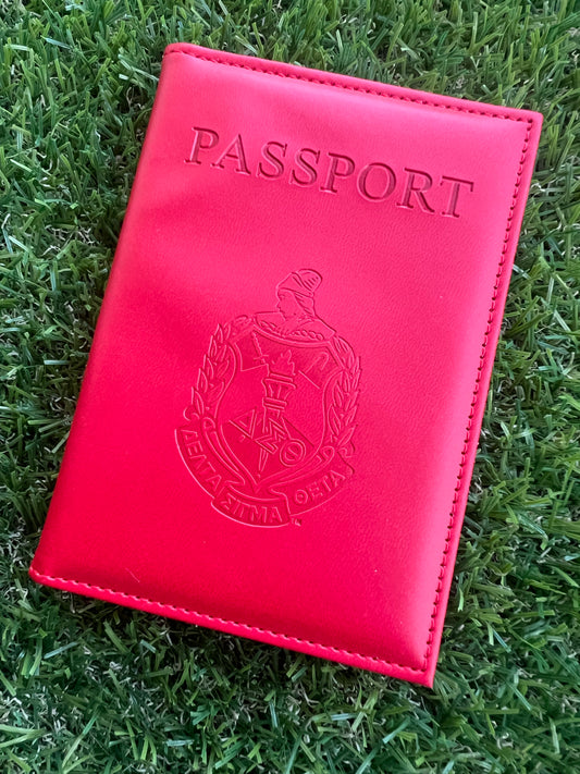 Delta Sigma Theta Vegan Leather Passport Cover