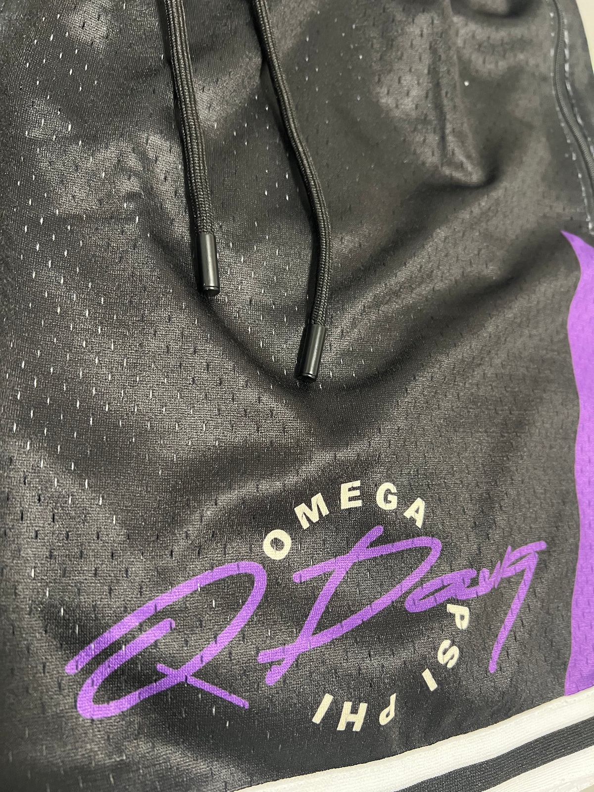 Omega Psi Phi Premium Gym Shorts (JV2PRO)