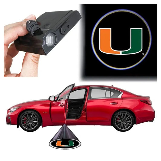Miami Hurricanes - LED Car Door Light (1 Piece) Fan Gift