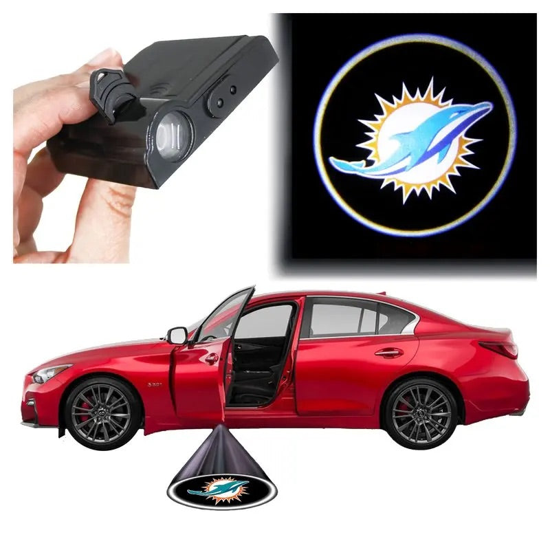 Miami Dolphins - LED Car Door Light (1 Piece) Fan Gift NFL