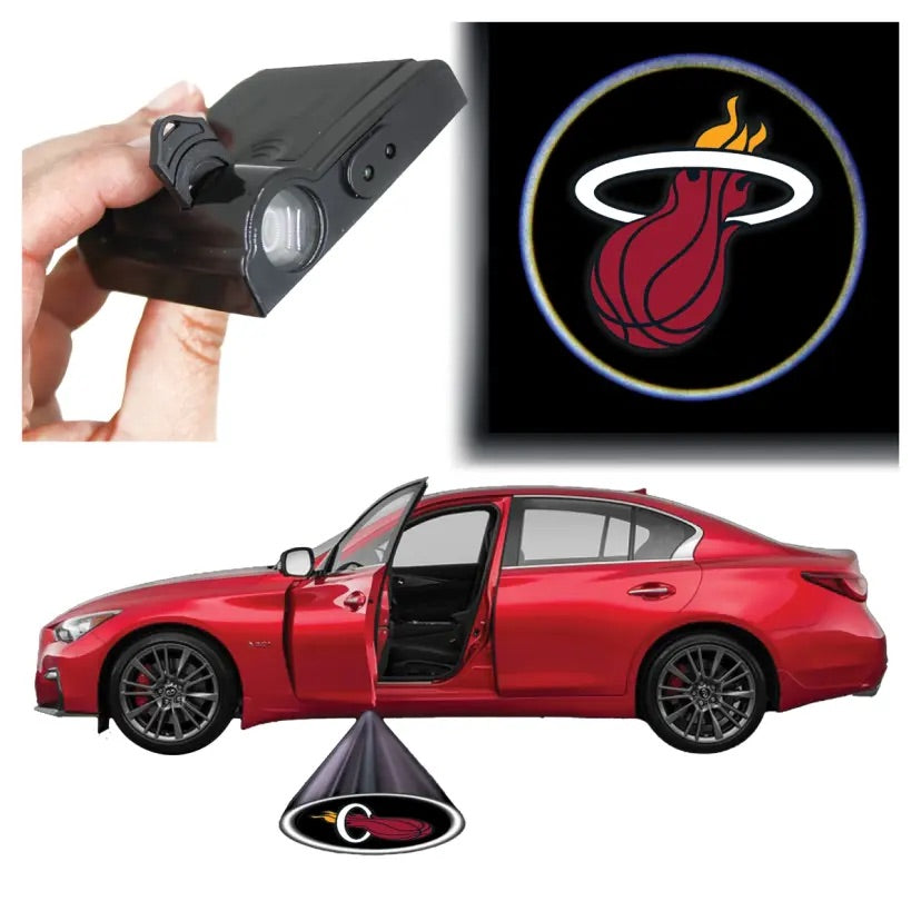 Miami Heat - LED Car Door Light (1 Piece) Fan Gift NBA