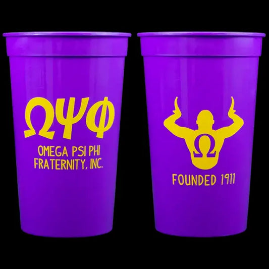 Omega Psi Phi - Plastic Pong Cups (10 Pack)