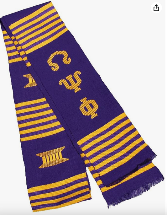 Omega Psi Phi - Graduation Stole Sash Scarf