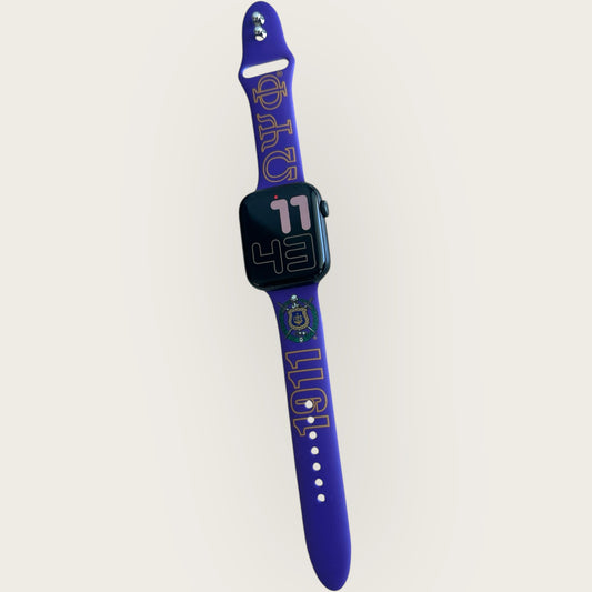 Omega Psi Phi Apple Watch Band Compatible 38mm, 40mm, 41mm
