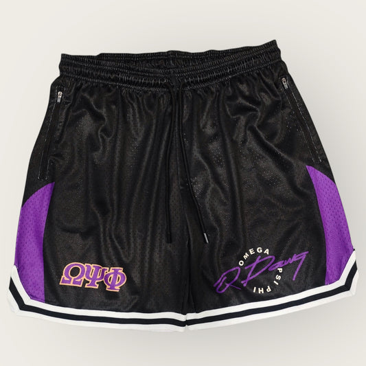 Omega Psi Phi Premium Gym Shorts (JV2PRO)